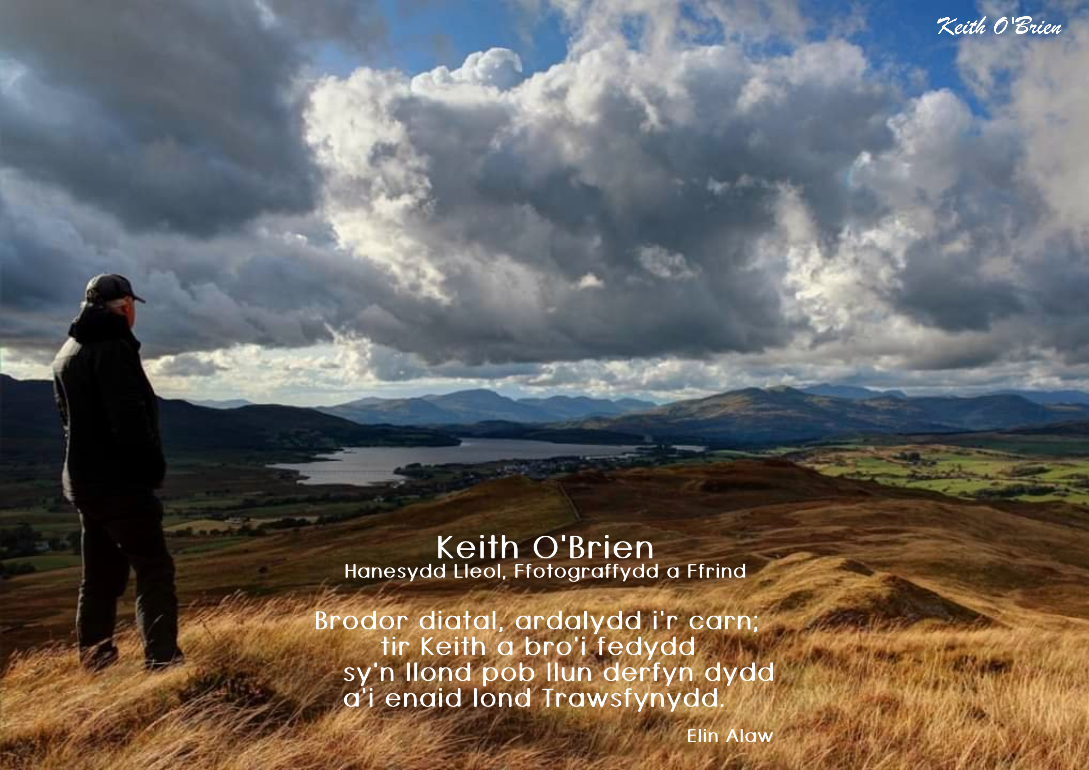 Englyn er cof am Keith O'Brien, Trawsfynydd